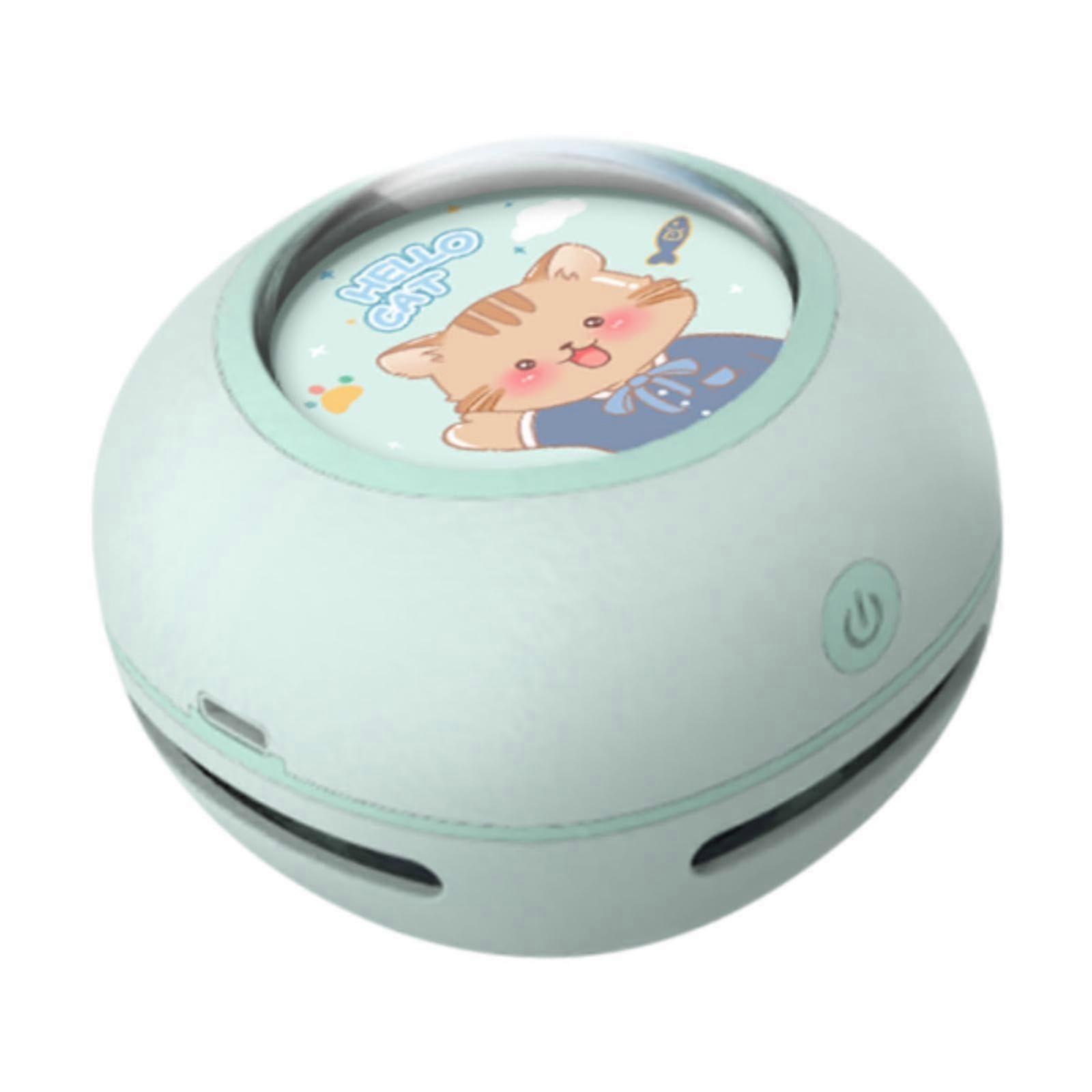 Desktop Vacuum Cleaner with Nozzle,  Suction Power, Quiet Compact Table Dust Remover, Green