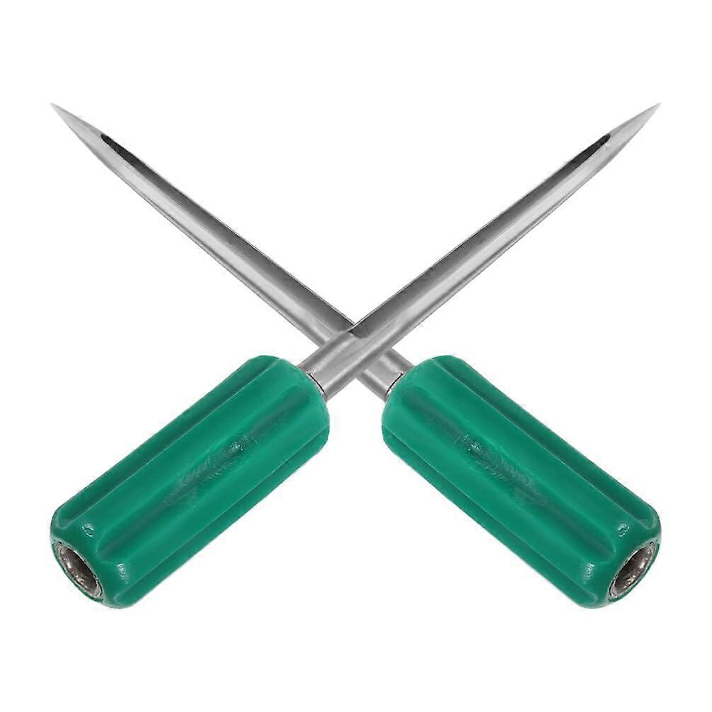 Stainless Steel Grain Sampler Probe for Rice and Wheat with Plastic Handle, 2pcs Agricultural Testing Tool