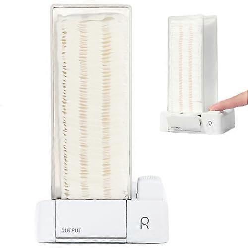 Automatic Cotton Pad Dispenser with Sealed Dustproof Wall Mounted Holder for Bathroom Use