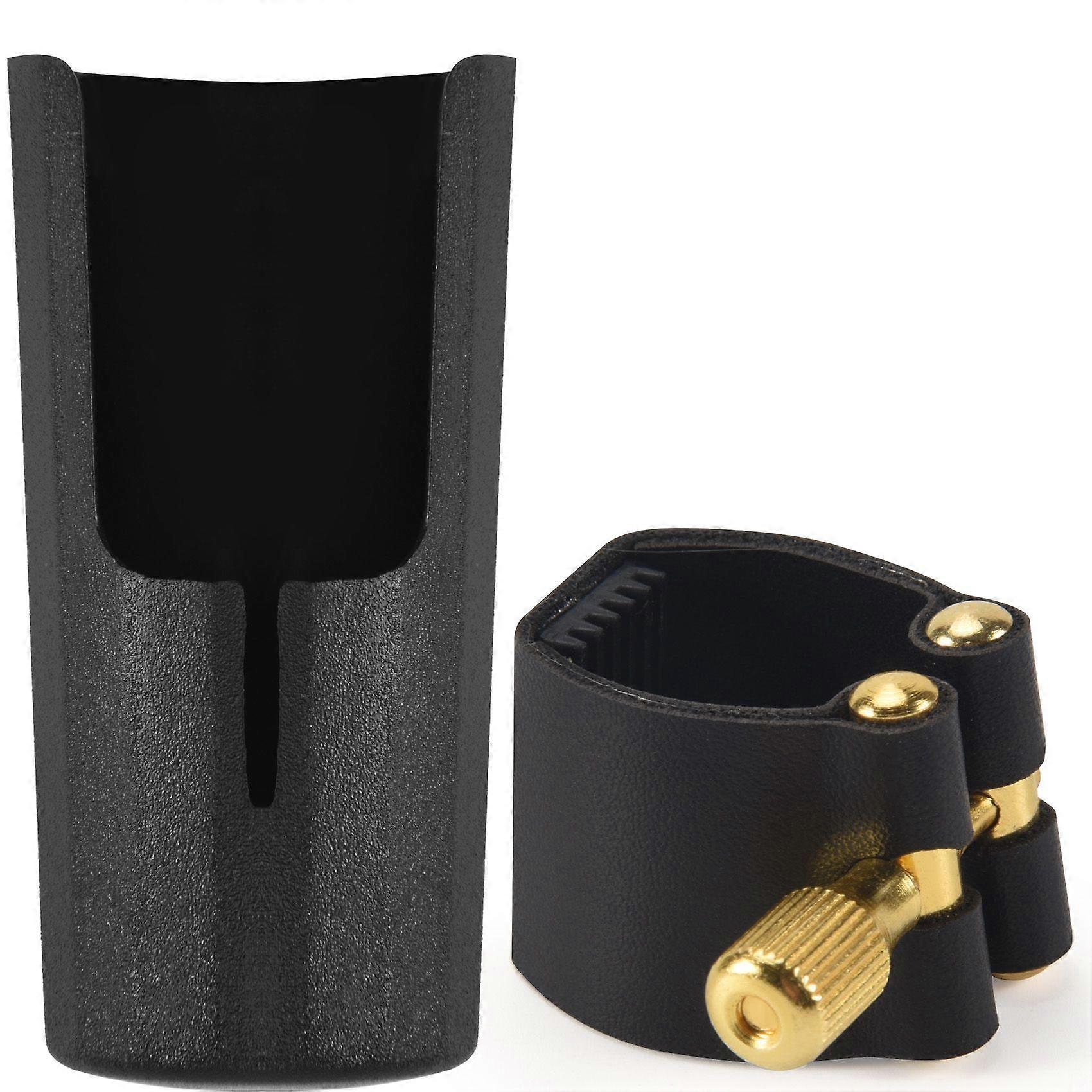 Plastic clarinets Nozzle cap with PU ligature Black