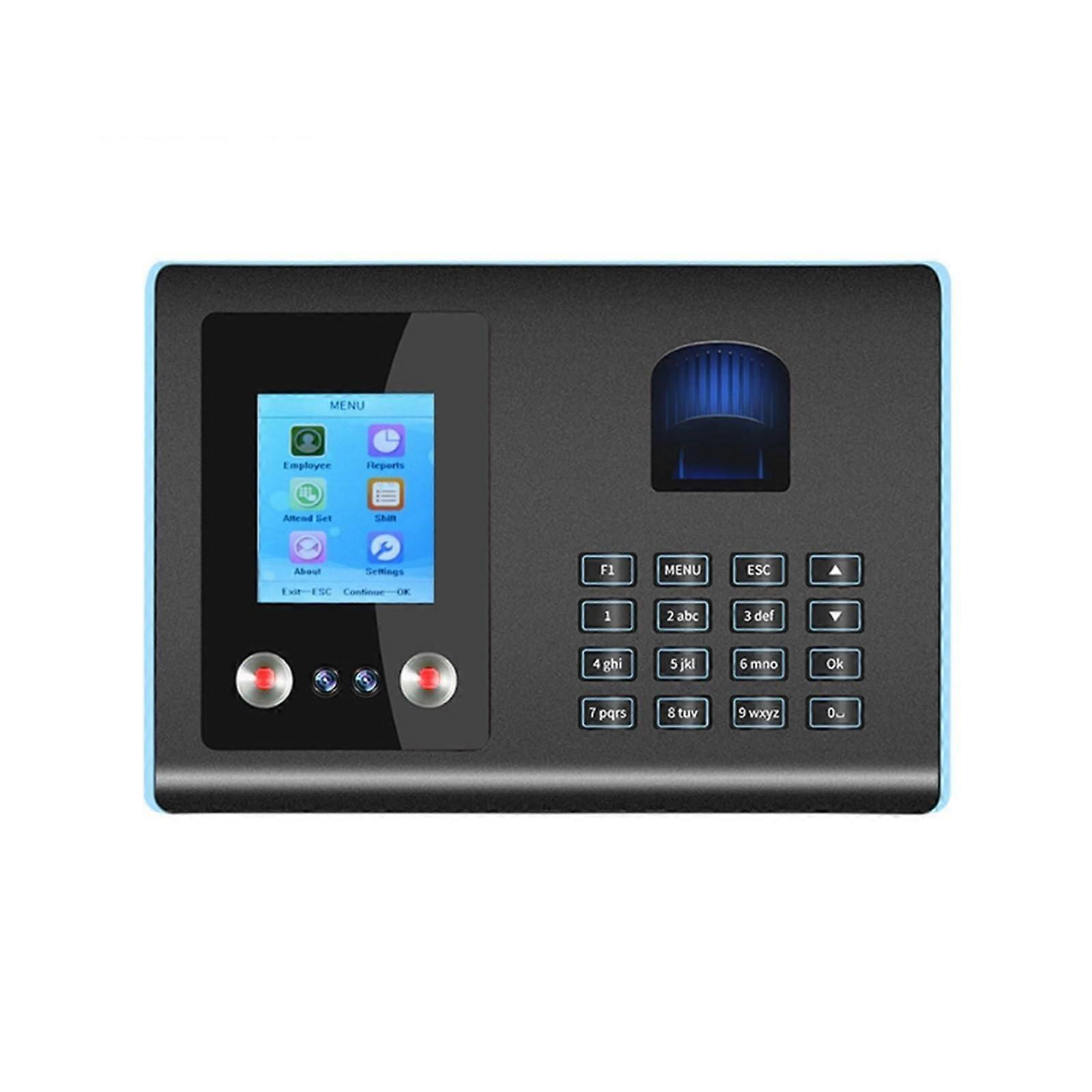 Face Recognition Biometric Time Attendance System with Fingerprint Password LCD Display for Office