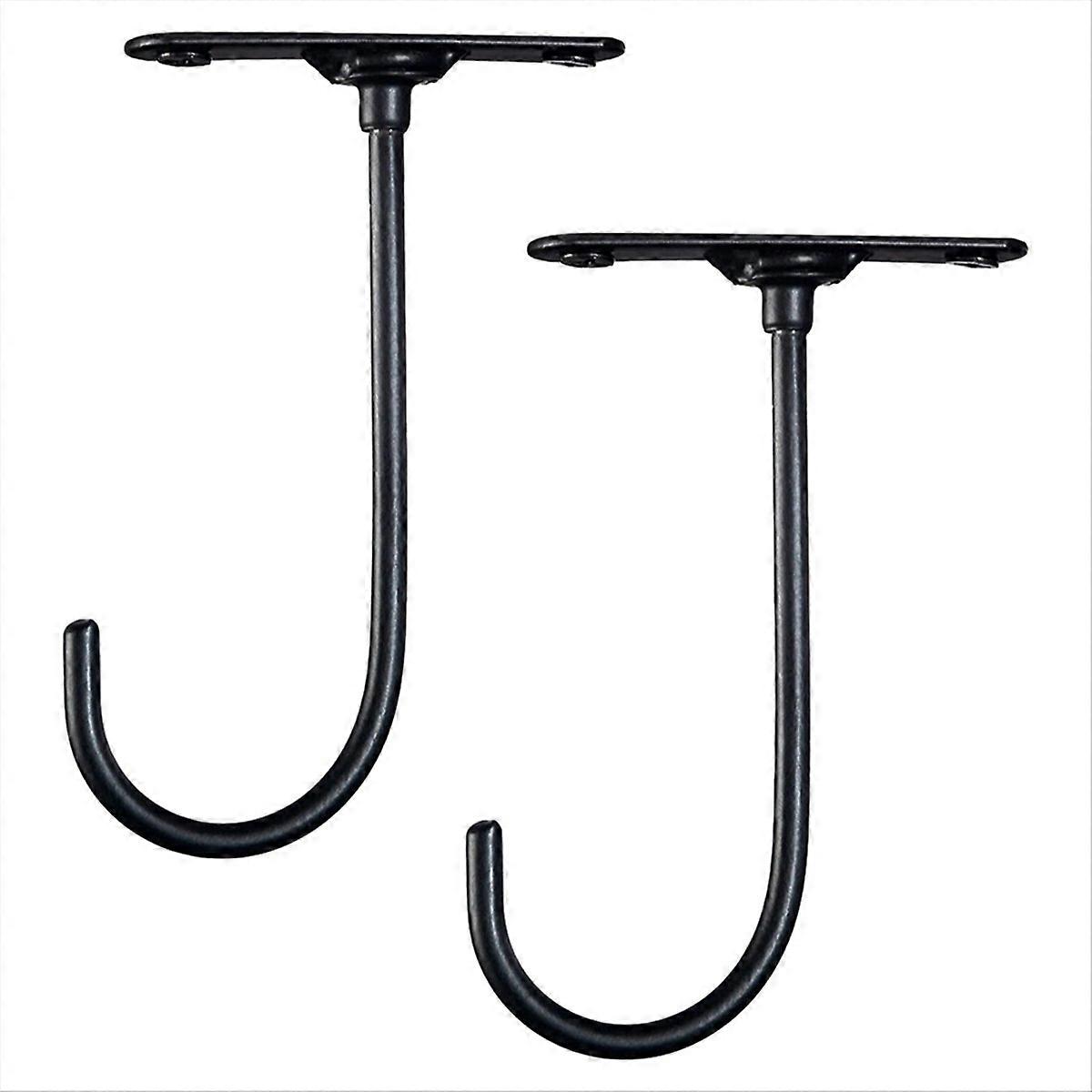 2pcs 360-degree rotating key rack under cabinet banana hook