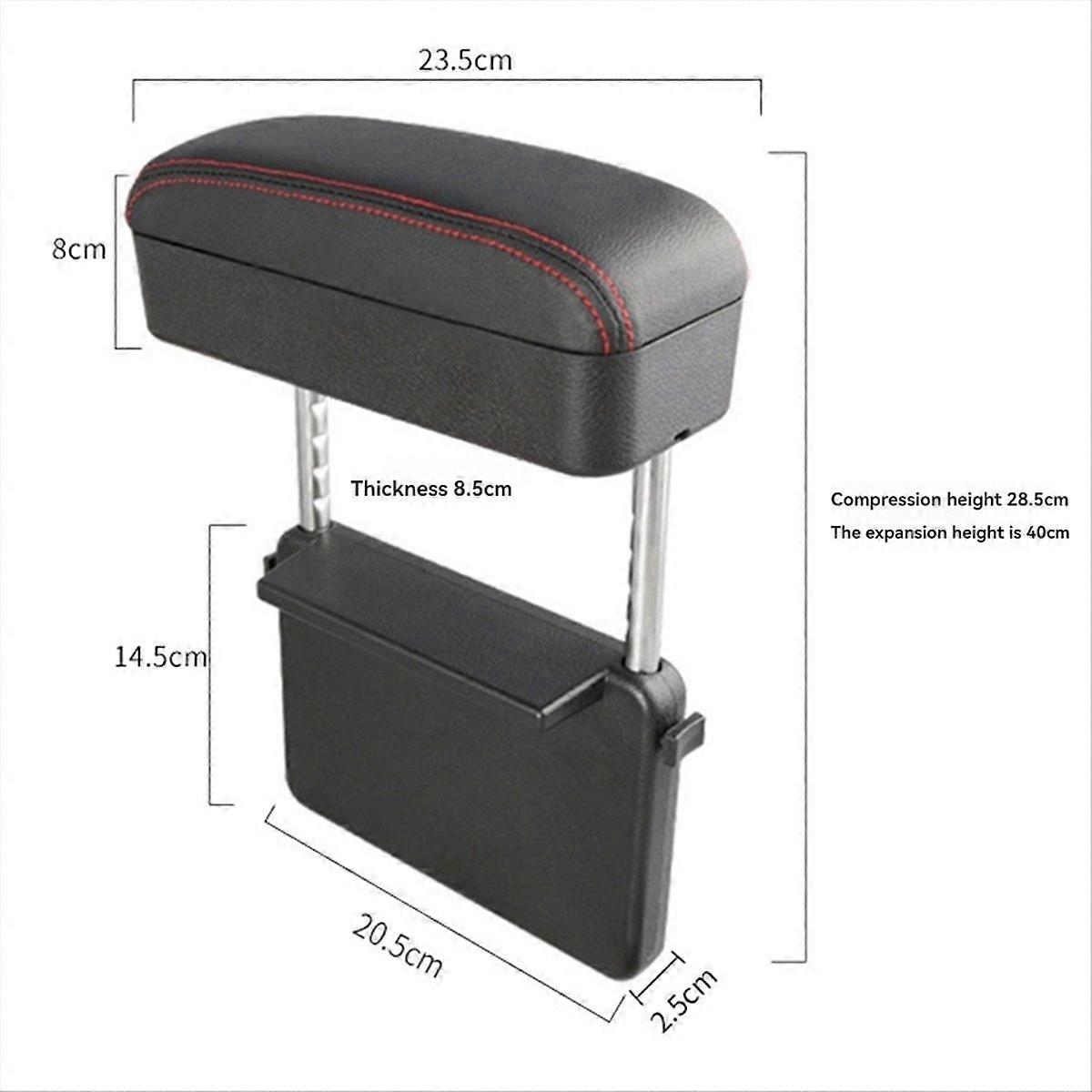 Armrest Support Elbow Rest Pad with Console Storage Organizer A