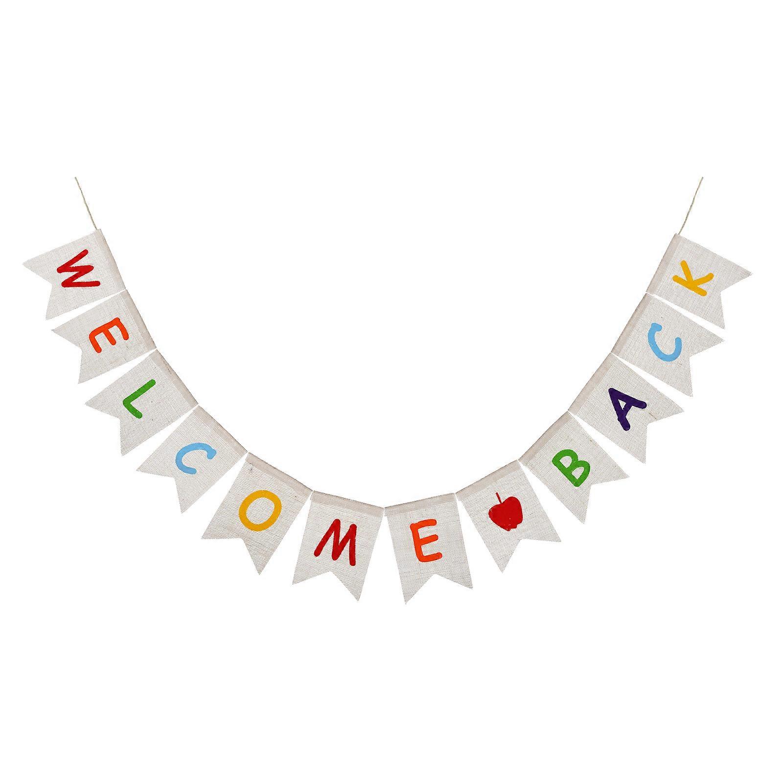 Welcome Back Banner Office Banner for Decorating