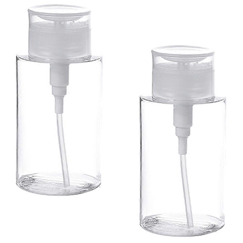 Push Down Bottle Cosmetics Liquid Bottle for Nail Remover 2Pcs