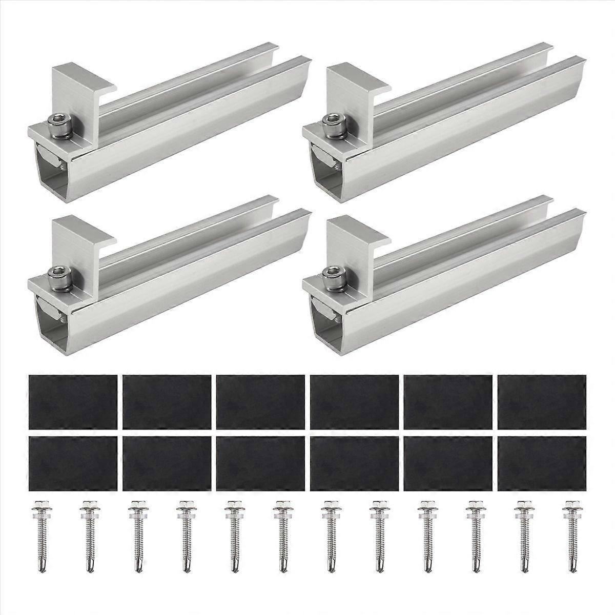 Solar Panel Mount Bracket with Mid for Trapezoidal Roof 35mm