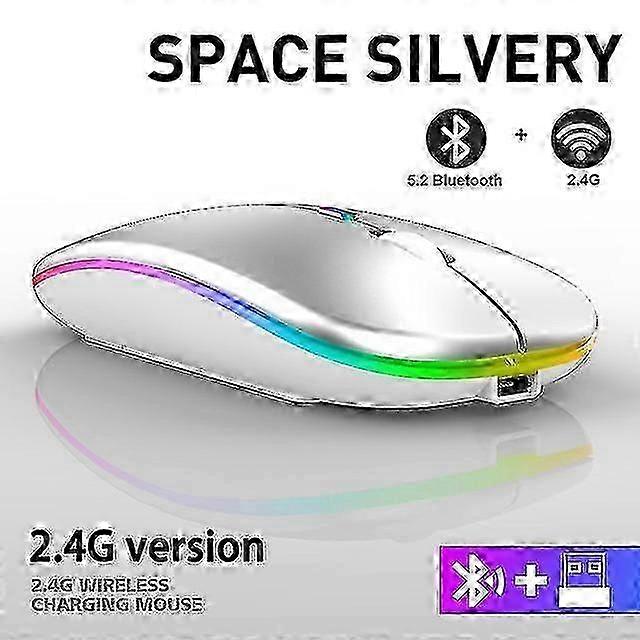 LED USB Clock Lüfter mit Echtzeitanzeige, silber