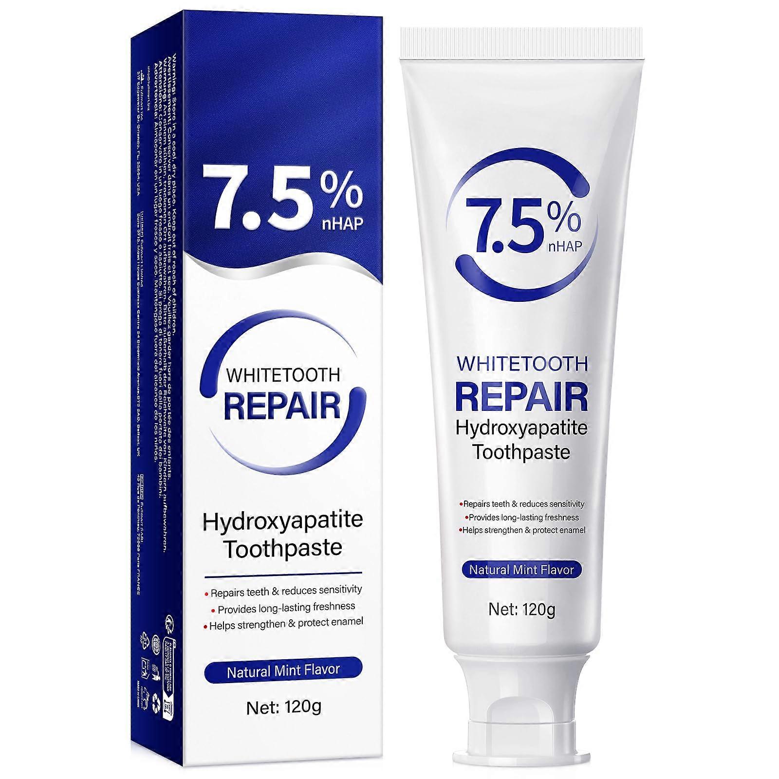 Hydroxyapatite Toothpaste for Enamel  and Protection, Fluoride, Refreshing Mint Finish