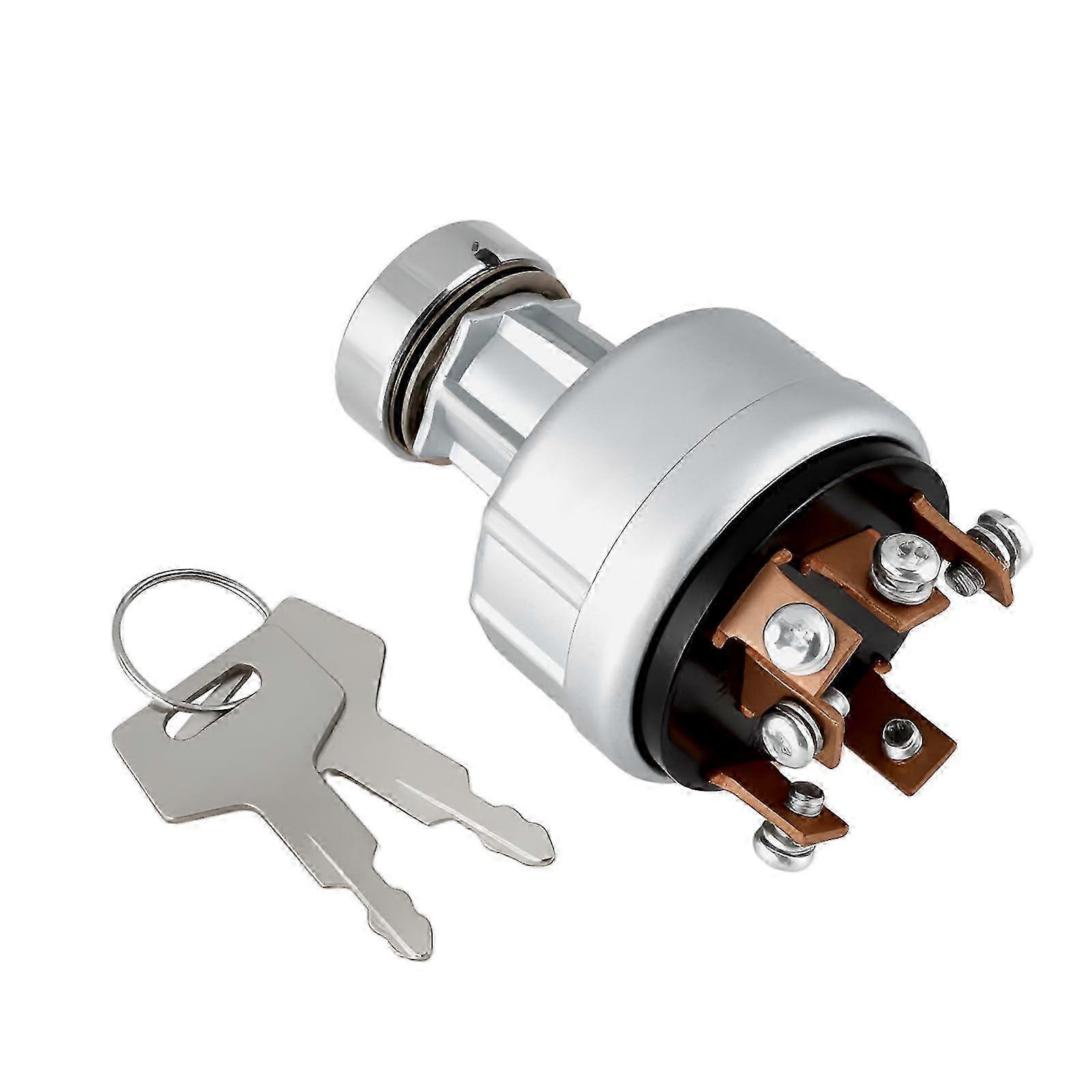 6-Pin Ignition Switch with 2 Keys for Mini Excavators, Compatible with Multiple Models
