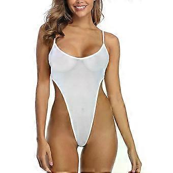 Sexy Damen-Dessous, durchsichtig, BCuodysuit High-T-Tanga-Body, Nachtwäsche