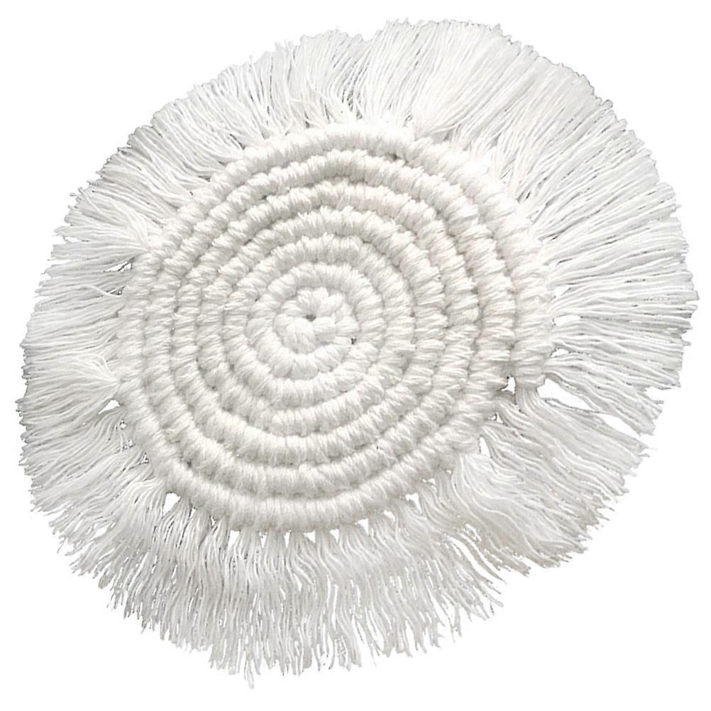 Beige Macrame Coasters Outdoor Picnic Coaster for Drinks