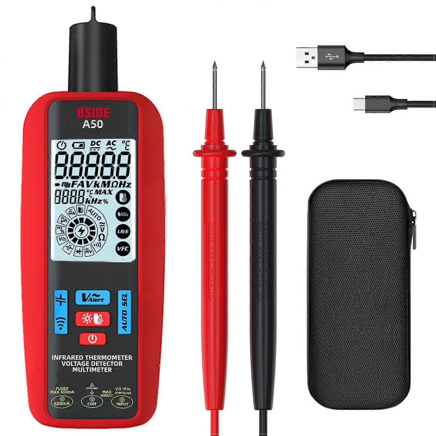 Smart Digital Multimeter Tester, Infrared Thermometer with