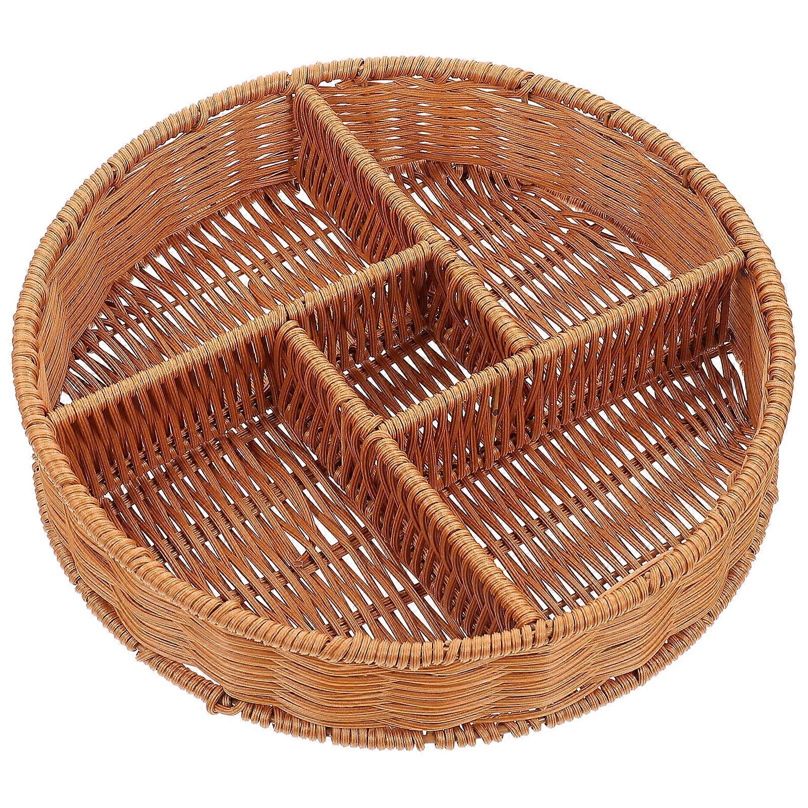 Dried Fruit Basket Compartment Fruit Holder for 3Pcs Multi-Functional Use
