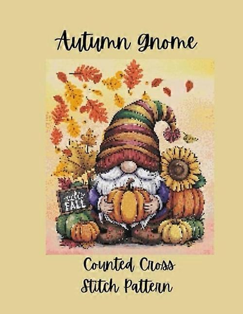 Autumn Gnome Counted Cross Stitch Pattern