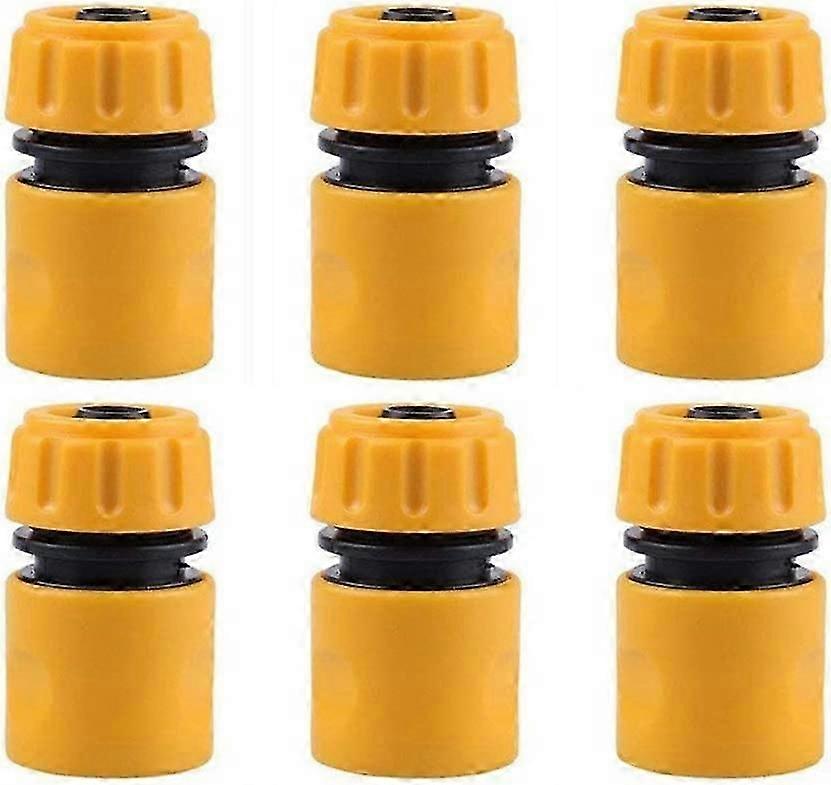 6 pack Hose End Quick Connect fitting 1/2" Hose Pipe Quick Connector