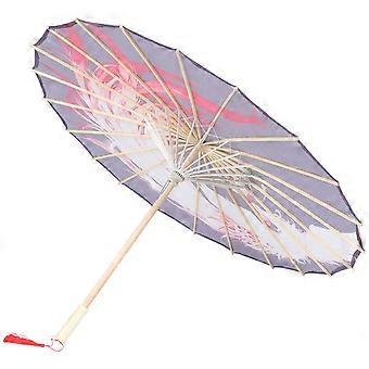 Japanese Decorative Umbrella for Wedding 5Pcs Silk Cloth Dance Umbrella