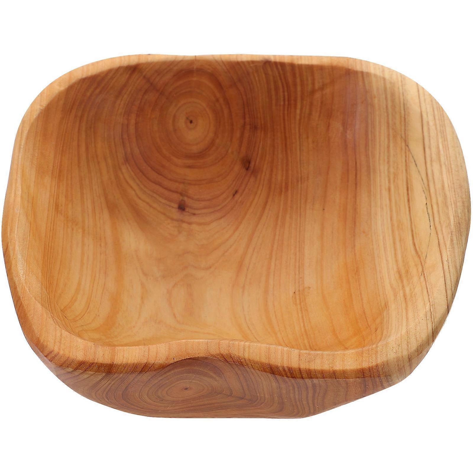 Fruit Plate Wooden Tray for Storage Use 4Pcs Creative Serving Set