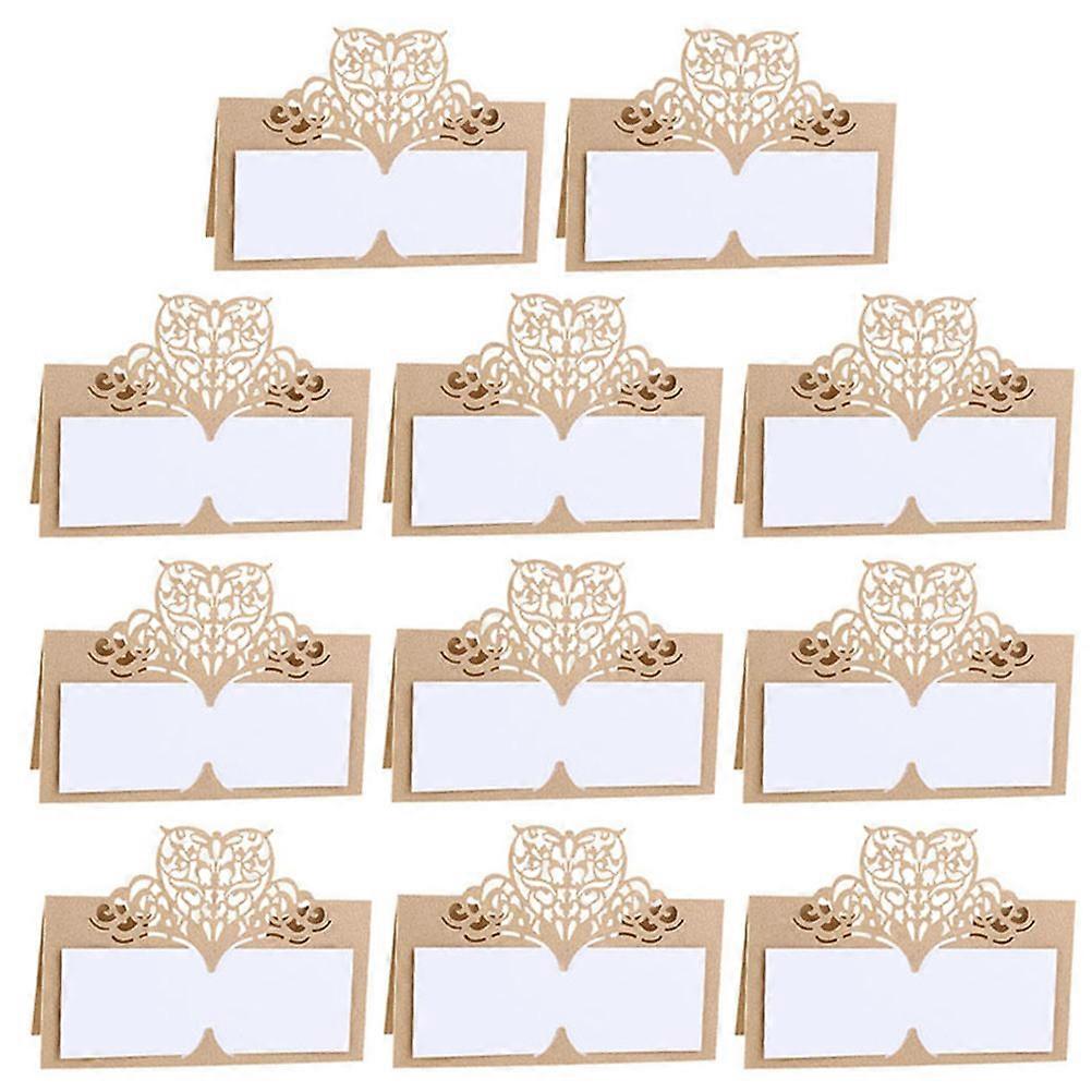 Golden Wedding Table Cards for Decor with 25Pcs Multi-Function Place Cards