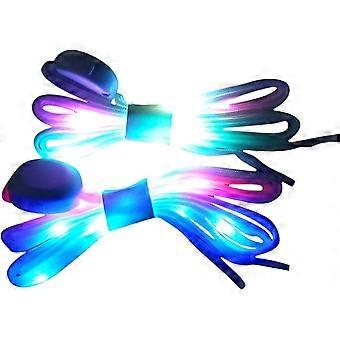 Lacets lumineux LED, 3 modes, 7 couleurs clignotantes, lacets colorés