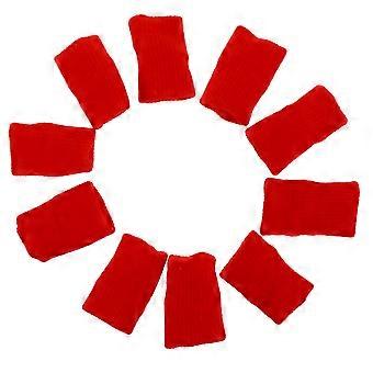 Fingerstalls for Drill Painting Finger Guards 10Pcs Durable Red Nylon Covers