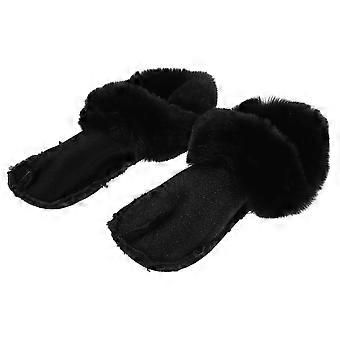 Plush Hole Shoe Liners 1 Pair Black Inserts For Men And Women Winter Outdoor Activities Cozy Soft Design