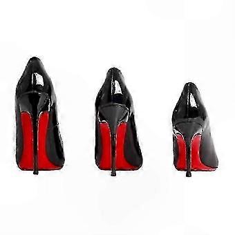Women's Stylish Black Stiletto Pumps: Elegant Patent Leather Pointed Toe High Heels