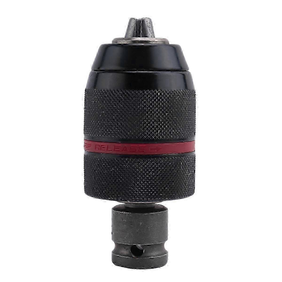 Keyless Drill Chuck with SDS-Plus Shank, Hex Shank, Socket, Square Wrench Adapter