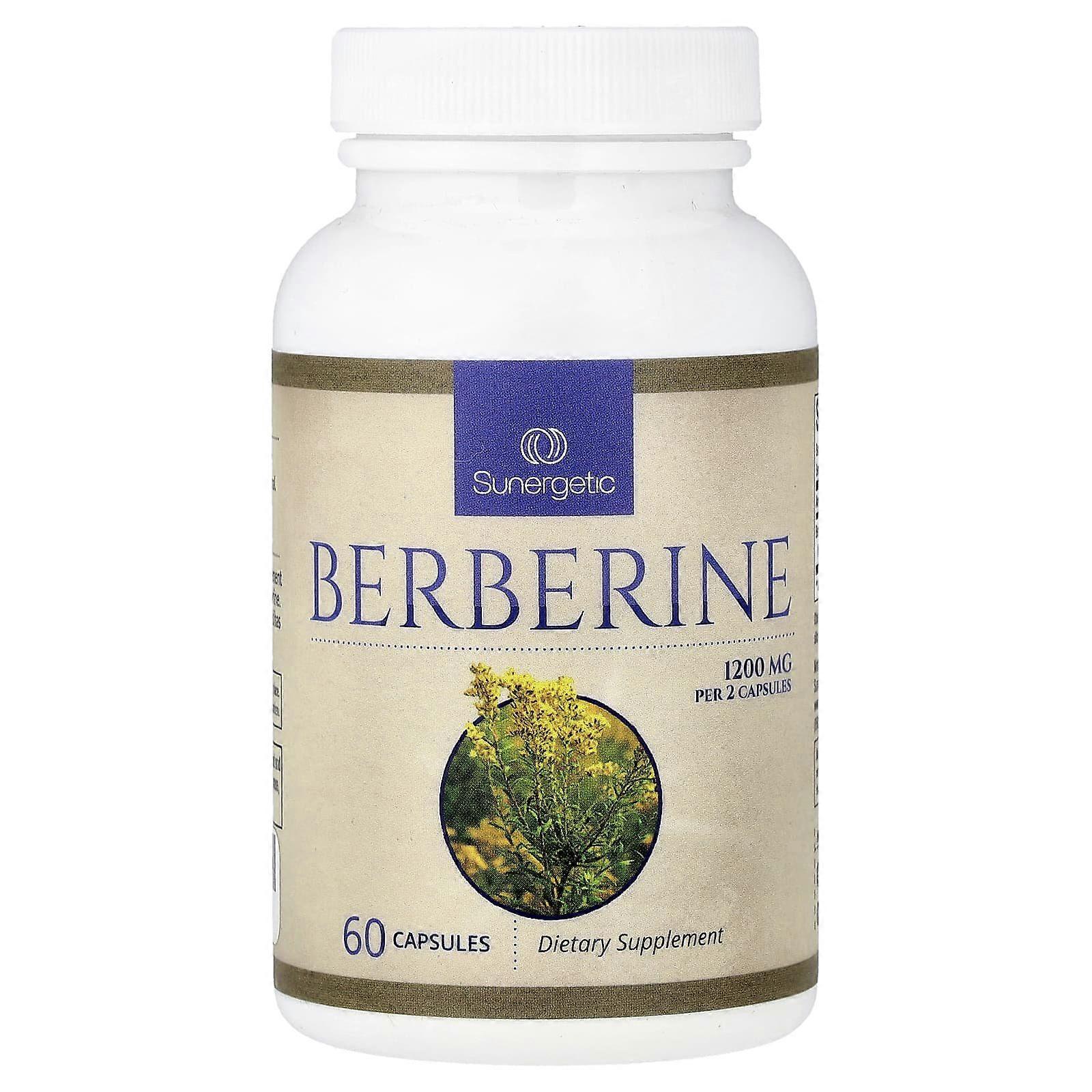Sunergetic, Berberine, 60 Capsules (600 mg per Capsule)