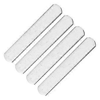 4 Pcs Steel Plates for Weighted Vest Rounded Anti-rust Stainless Steel Plates for Weighted Leg Arm Strap for Fitness Exercise 0.2kg/each (Silver)