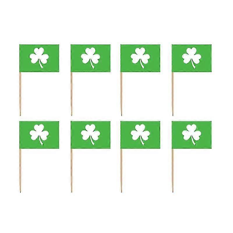 200pcs cake decorations , Clover Toothpick Flag
