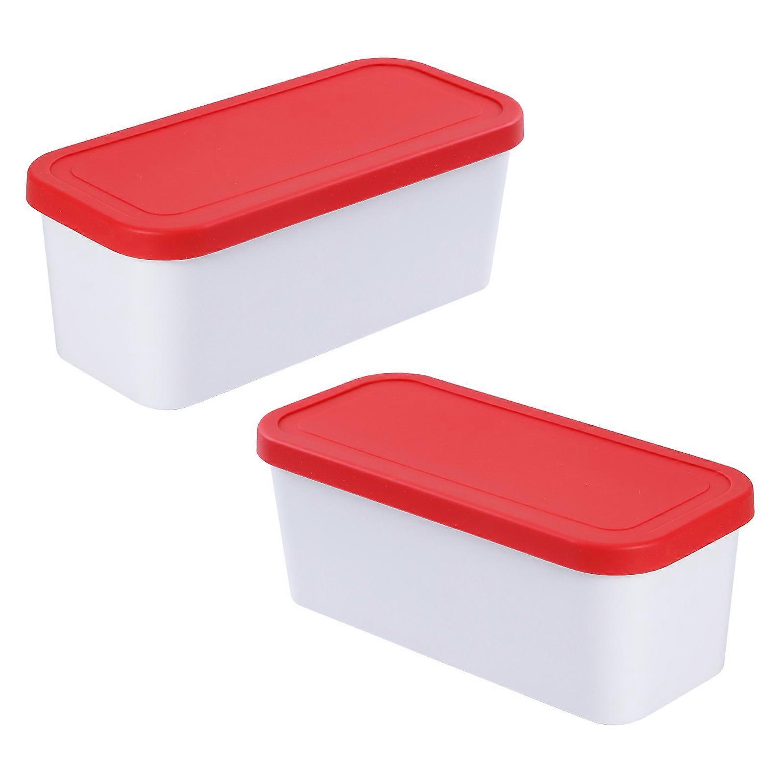 Space Saving Interlocking freezing Treat Storage cartons For Organized Cold maintaining  Red