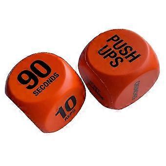 2 Piece Fitness Dice Game for Cardio and Full Body Workout Perfect for Exercise Classes and Home Training