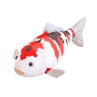 Realistisches Koi-Fisch-Plüschtier, 75 cm, weiches Stofftier, japanischer Cartoon-Stil, lebensechtes Fisch-Plüschtier für H