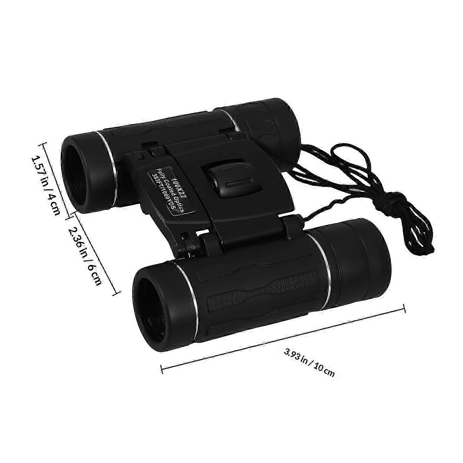 Telescope Portable Binoculars for Outdoor Use 100x22 Black Model