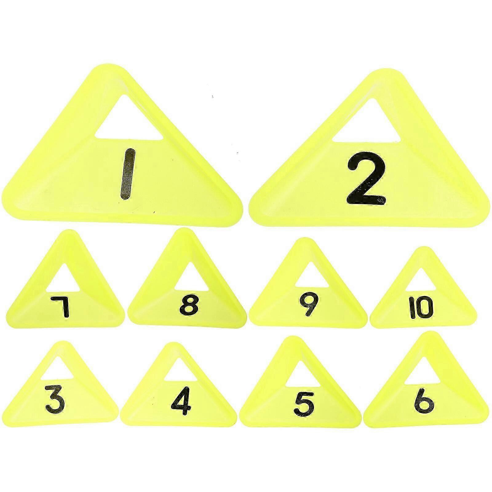 10pcs Multi-function Soccer Cones Portable Disc Cones Professional Agility Cones
