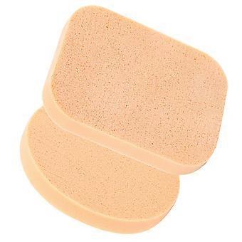 2 stks Schoonheid Make-up Gezicht Sponzen Puff Rond Droog en Nat Gebruik Puff Cosmetische Pers Poeder Puff