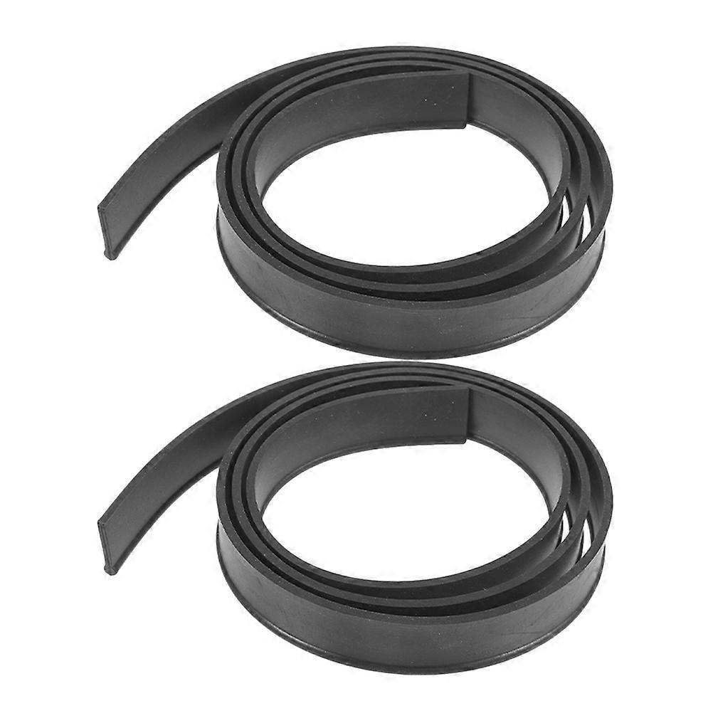 2Pcs Squeegee Replacement Flexible Blade Silicone Squeegee Blade Squeegee Silicone Strip for Replace