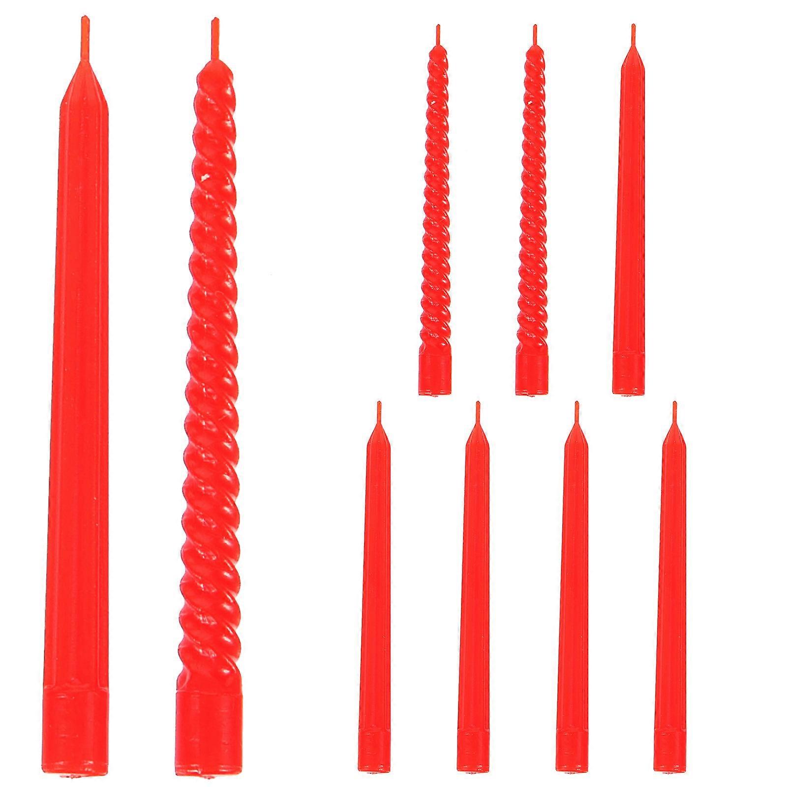 9Pcs Simulate Candle Models Micro-landscape Decoration Micro-landscape Scene Layout Prop