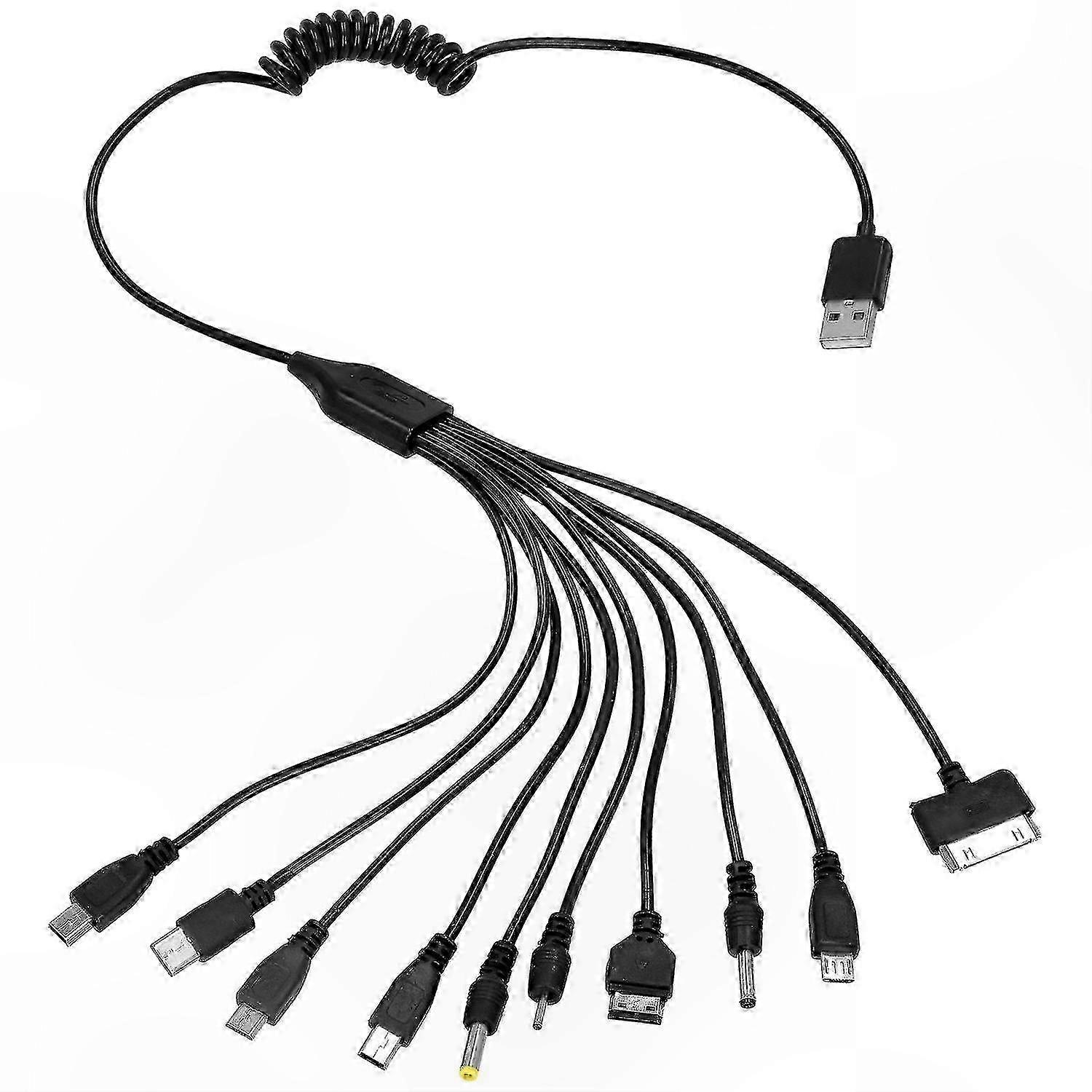 10-in-1 Multi-Function Charging Cable compatible with Devices