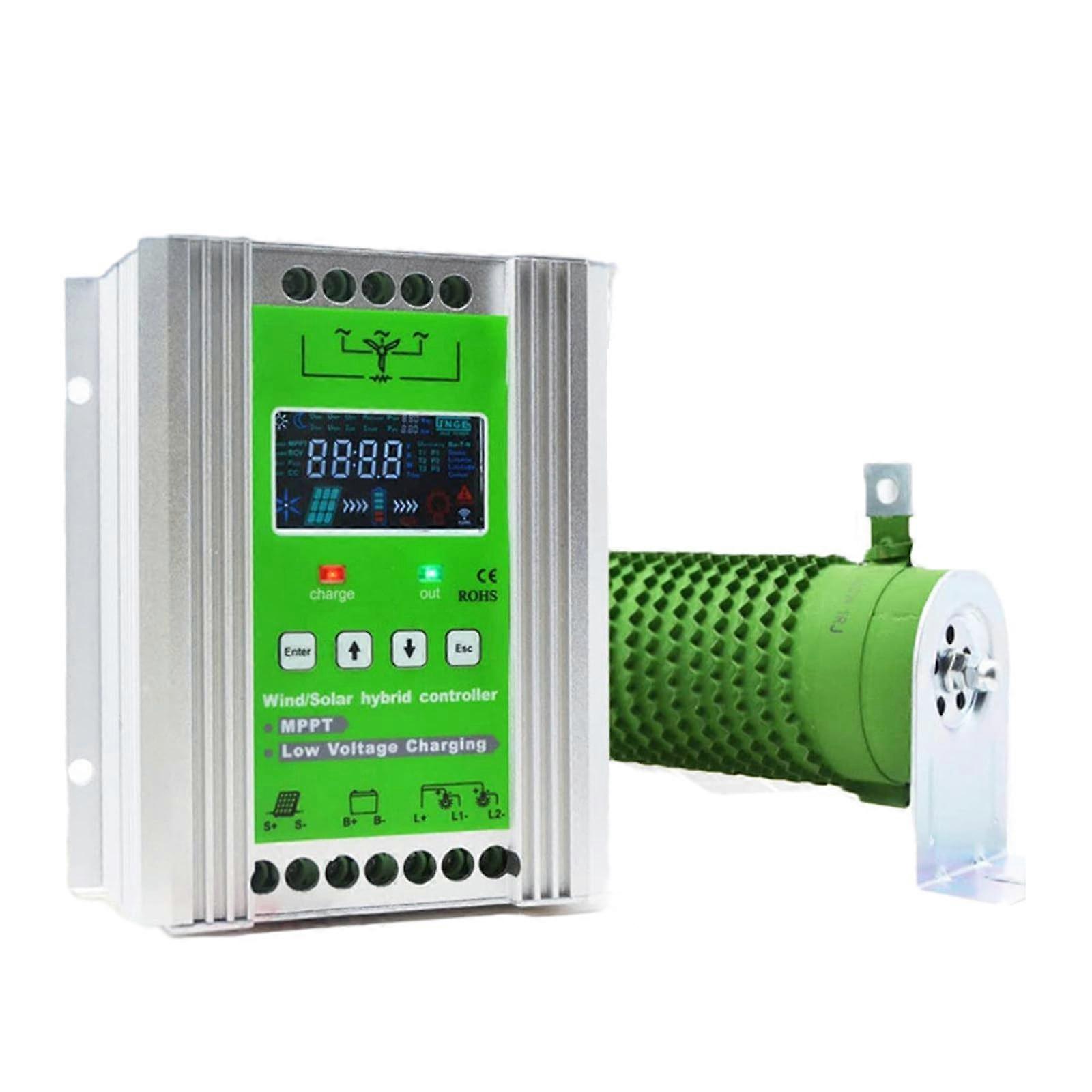 8000W 24V Off Grid MPPT Wind Solar Hybrid Charge Controller with Dump Load and Booster Function