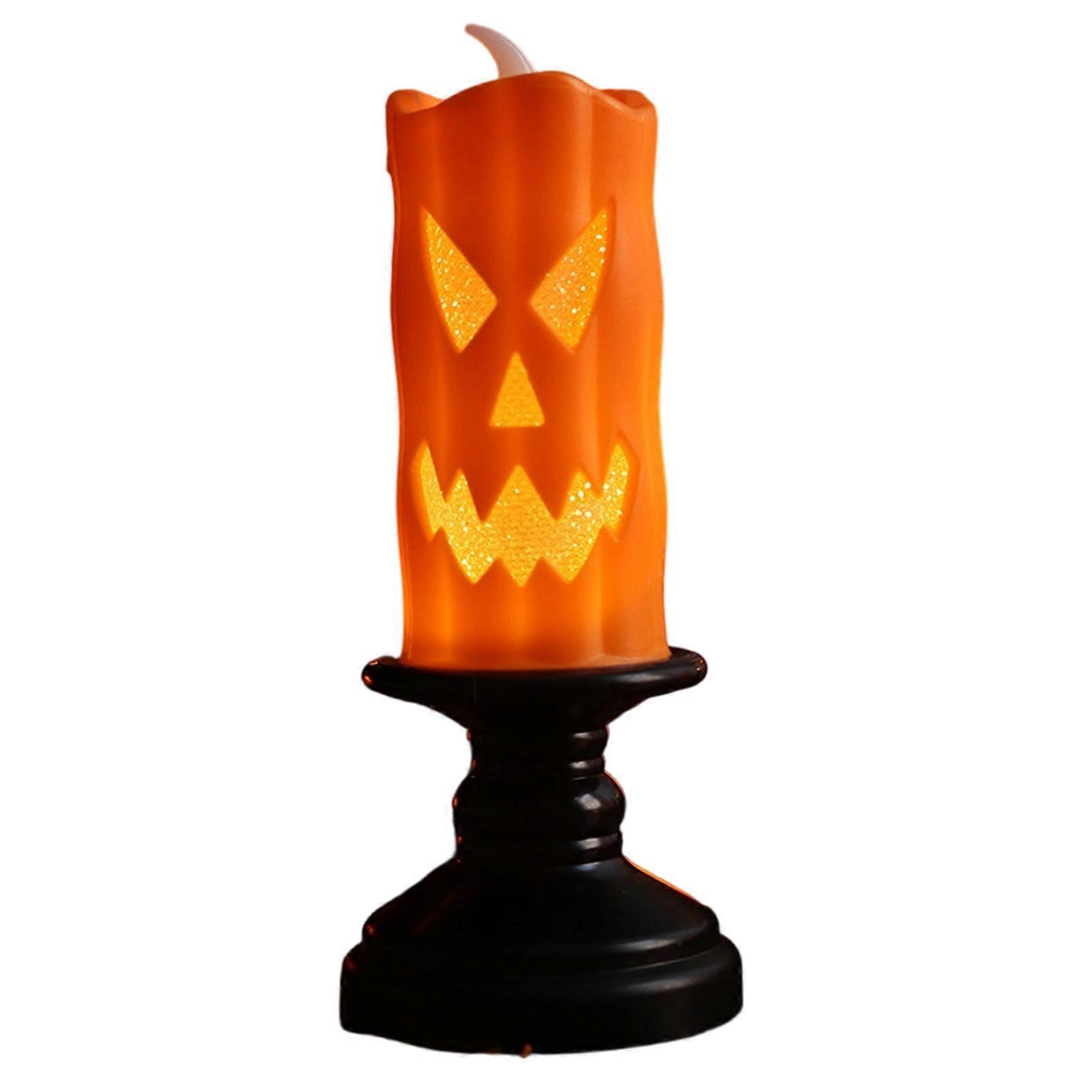 Flameless LED Candle - 3D Flickering for Halloween Tabletop