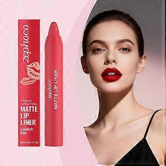 Zephoco De felrode matte lip make-uppen met een mistige finish kan de vorm van de lippen omlijnen en is niet gemakkelijk te verwijderen. Geschikt voor dagelijkse lipverzorging.