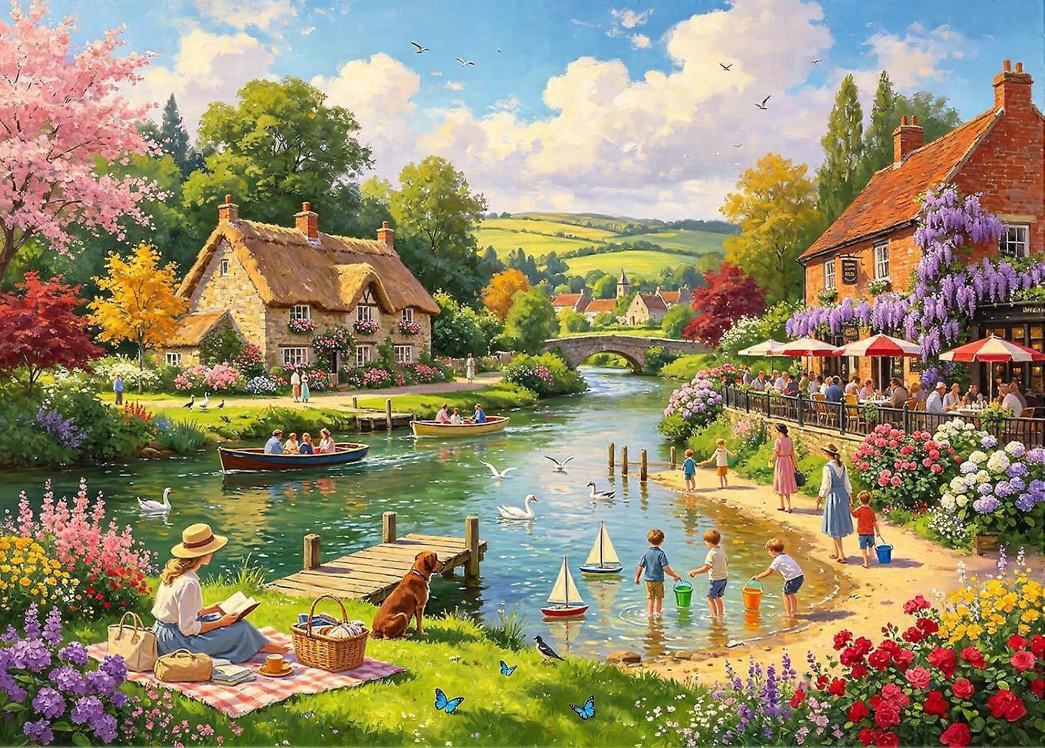 Riverside Cottage Puzzle CYQL-147