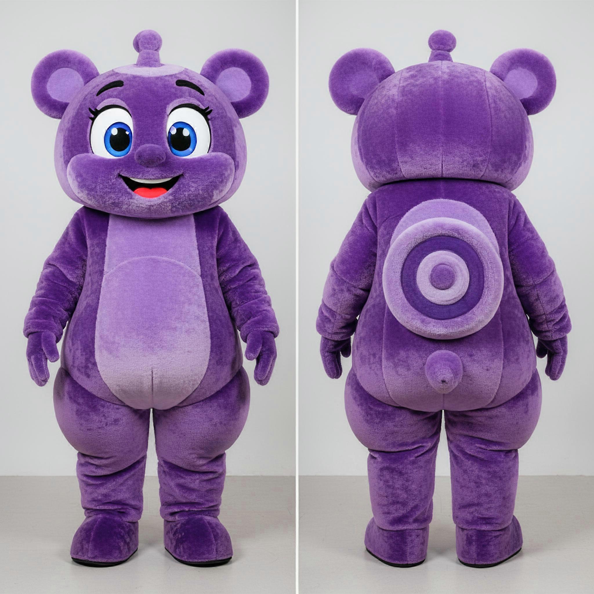 MASTICOT Purple Rounded Gyro Mascot
