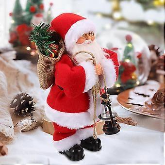 Christmas Santa Claus Doll Safe Kids Plaything for Holiday 2Pcs Set