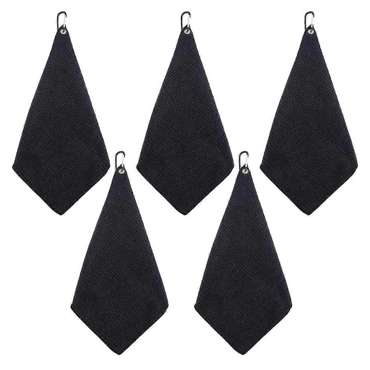 Absorbent Waffle-Textured Microfiber Golf Towel With Snap Hook