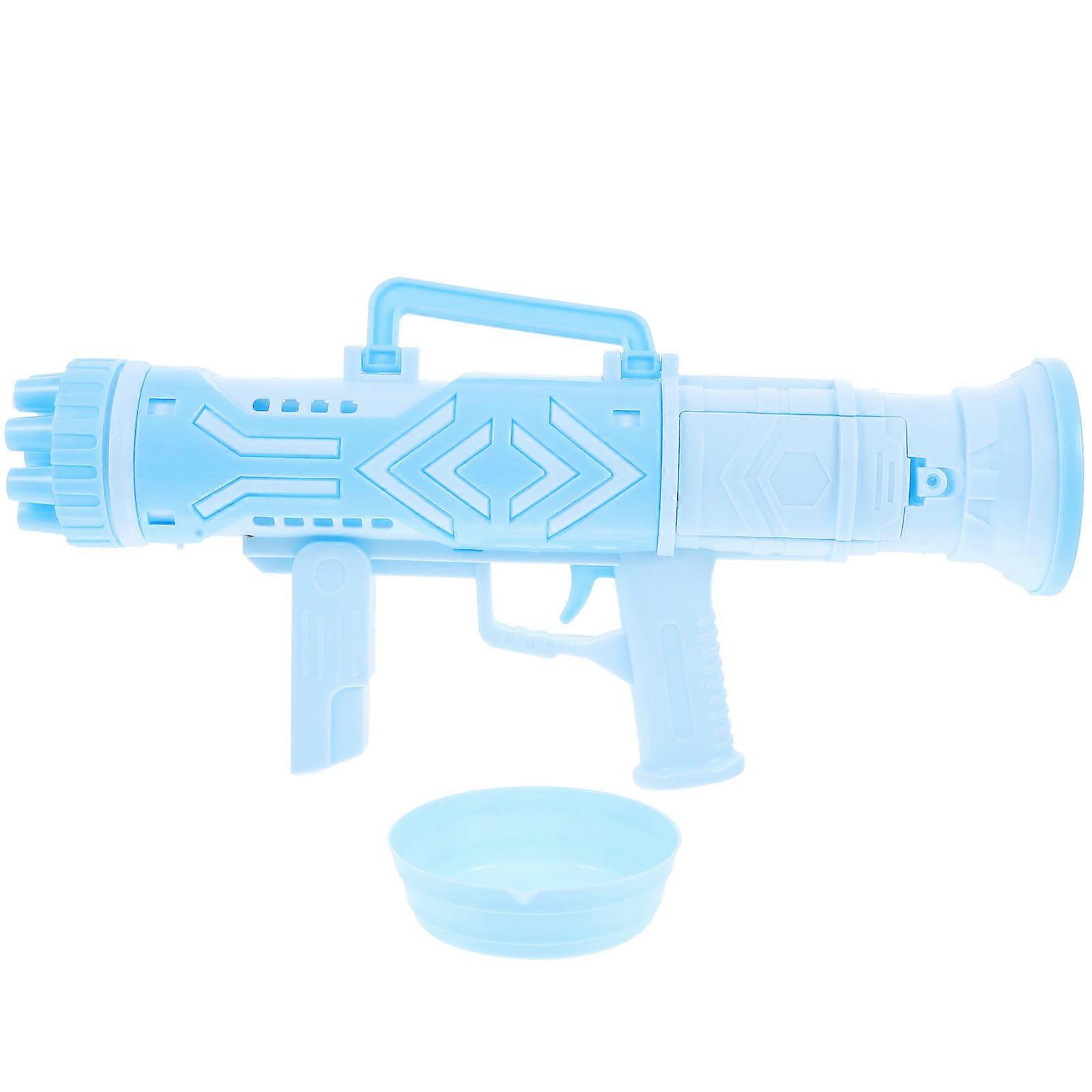 Blue Electric Bubble Maker for Playing 3Pcs Handheld Bubble Maker Portable Toy