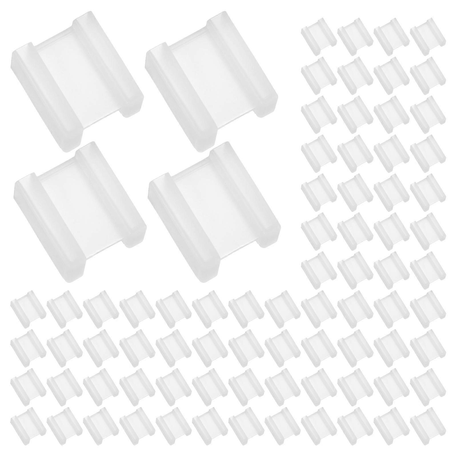100pcs Plug Foot Protector Outlet Protector Power Plug Shield Cover Electrical Outlet Cap Plug Shield Socket Protector Outlet Cap