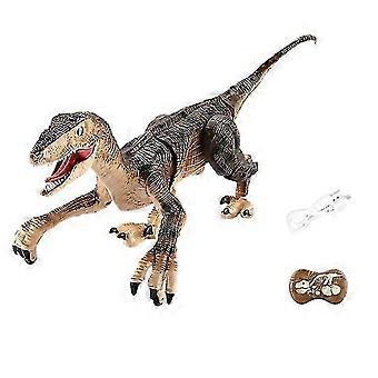 YH Rc Dinosaur 2 4 Ghz Simulation Velociraptor Intelligent Remote Control Dinosauria Toy With Led Light Roaring Gift For Kid