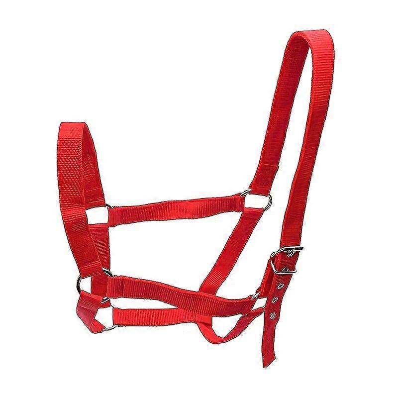 Cattle Halters Adjustable Nylon Livestock Halter Red Large Latest Model